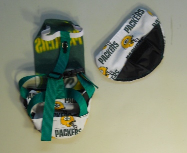 Green Bay Packer Duck Diaper Holder BACK